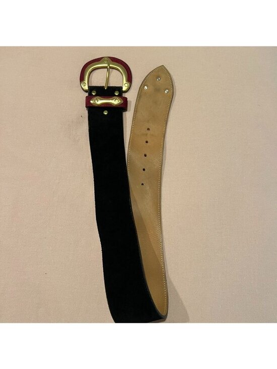 Streets Ahead Romantic Soft Smooth Italian Leather Gold Buckle Belt main image 4